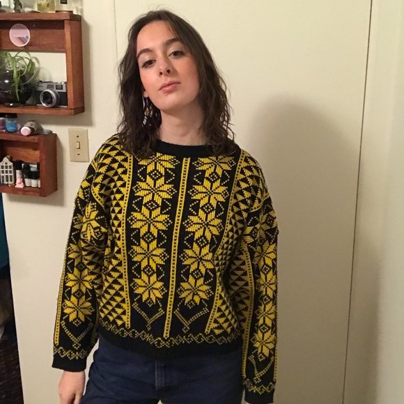 Black and Yellow Sweater - Picture 4 of 5